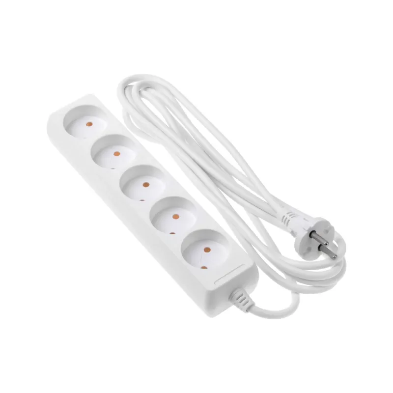 Мрежов удължителен кабел 2E, White (2E-U05M3)