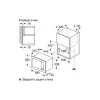 Forno de micro-ondas embutido Bosch, Black (BEL623MD3)
