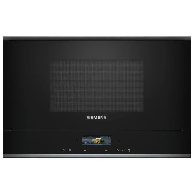 فرن ميكروويف مدمج Siemens, Black (BE732R1B1)