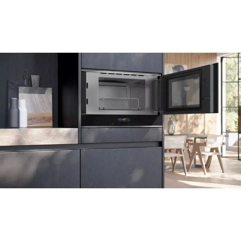 فرن ميكروويف مدمج Siemens, Black (BE732R1B1)