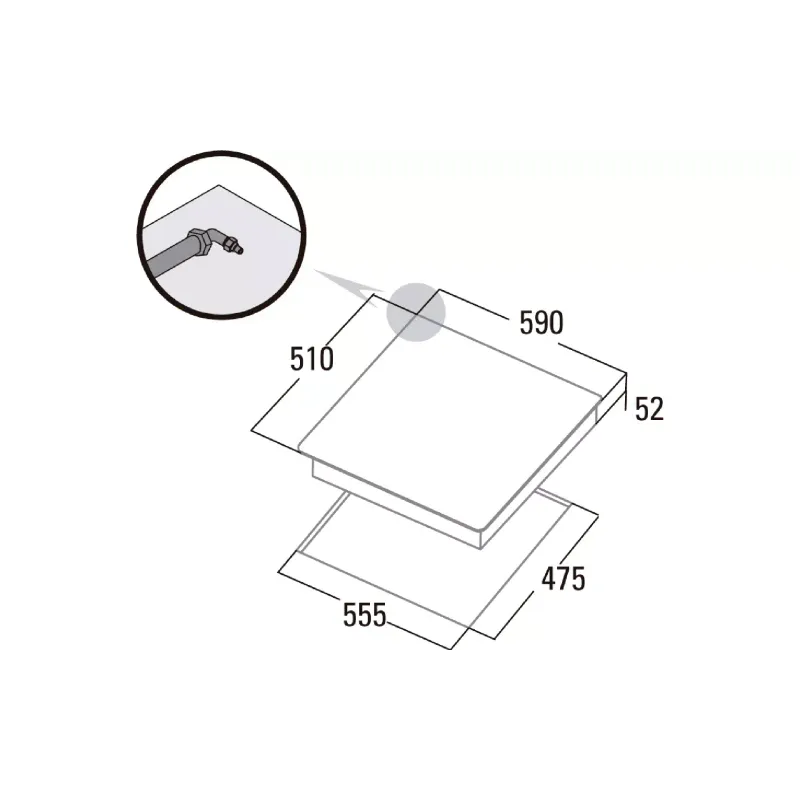 Fogão Cata CCI 6031 BK, Black (08041501)