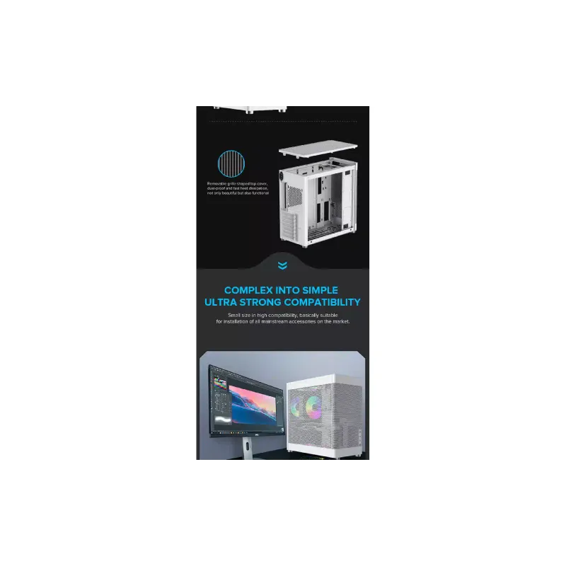 Gabinete para PC Gamemax (MeshBox-PRO-WT)