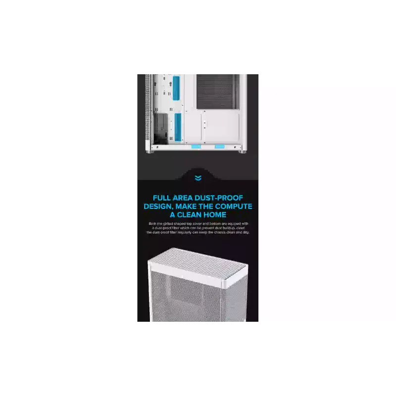Gabinete para PC Gamemax (MeshBox-PRO-WT)