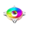 مروحة العلبة Gamemax (FN-12Rainbow-Q-Infinity-WT)