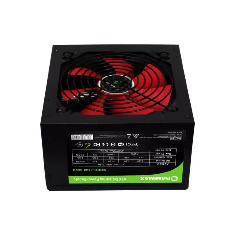 μονάδα ισχύος Gamemax, Black (GM-450B)