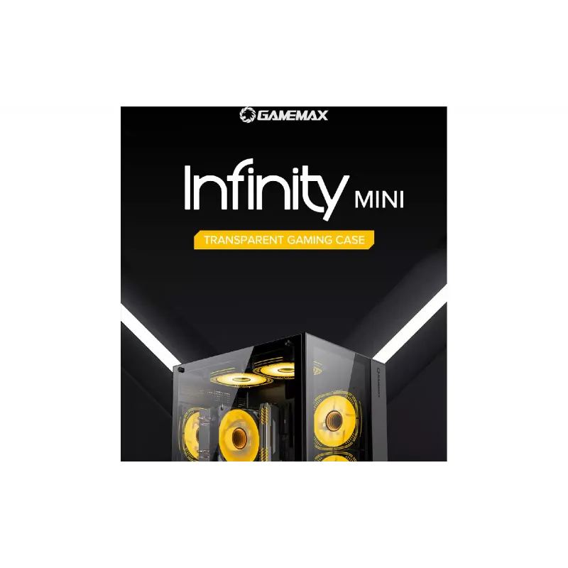 PC-Gehäuse Gamemax, Black (Infinity-Mini-Black)