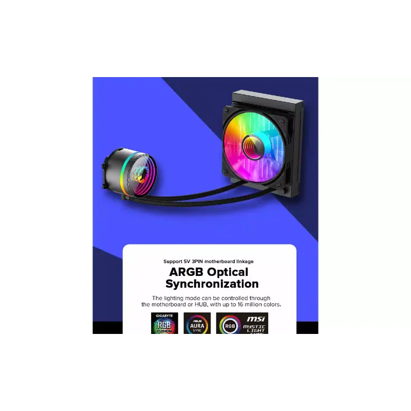 CPU hűtő Gamemax, Black (Iceburg-120-Black-infinity)