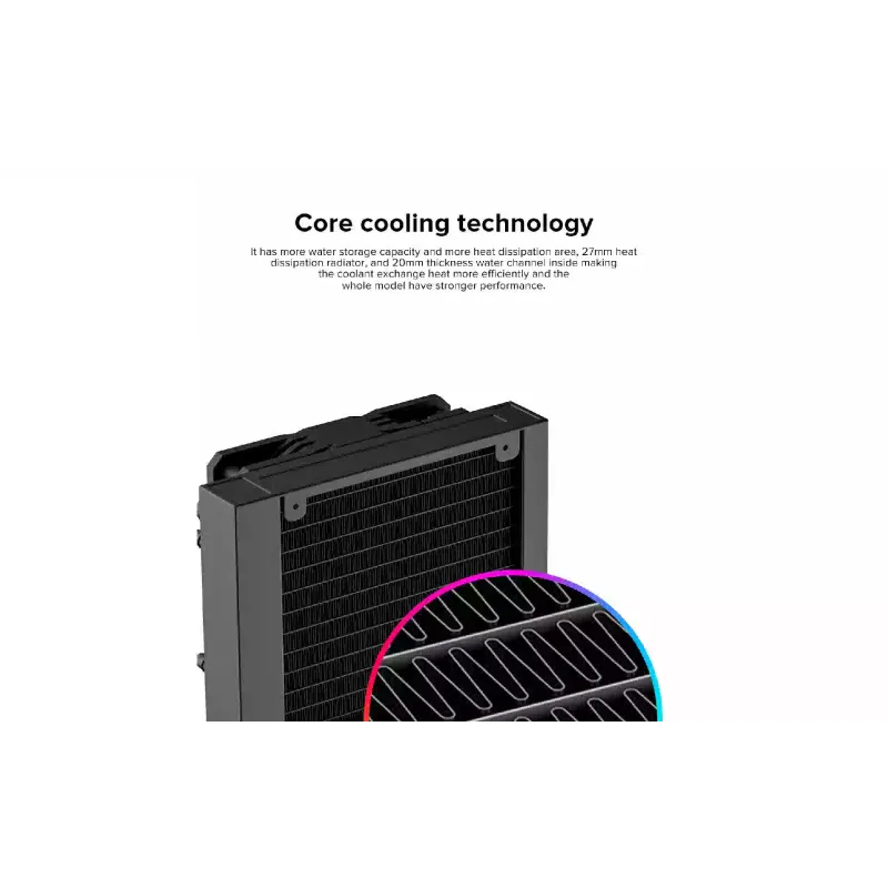 CPU hűtő Gamemax, Black (Iceburg-120-Black-infinity)