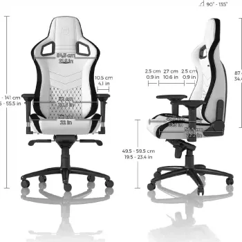 Sessel Noblechairs, Black (NBL-PU-WHT-001)