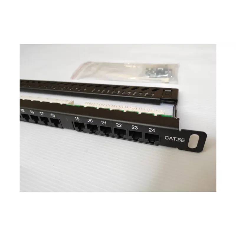 Пач панел Kingda Cat 5e UTP (KD-PP46-UTP-C5e-24P-0.5U)