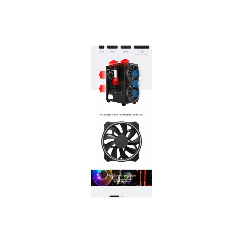 حالة الكمبيوتر Gamemax, Black (Black-Hole)