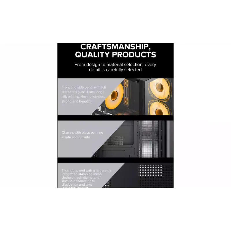 PC-Gehäuse Gamemax, Black (Infinity-Mini-Black)