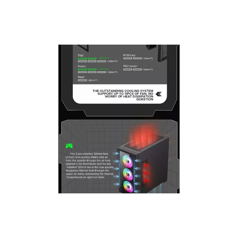 Корпус для ПК Gamemax  (Defender-TG)