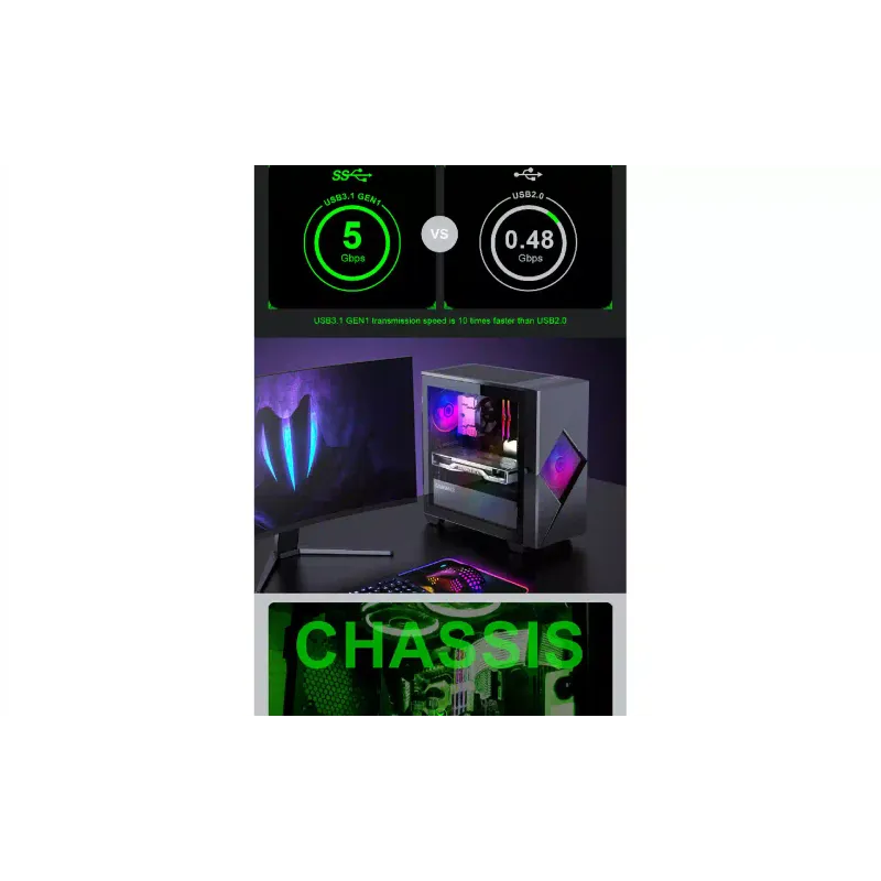 Корпус для ПК Gamemax  (Cyclops-BG)