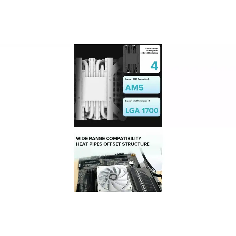 Ψύκτης CPU Gamemax, Ice (Ice-Surface-White)