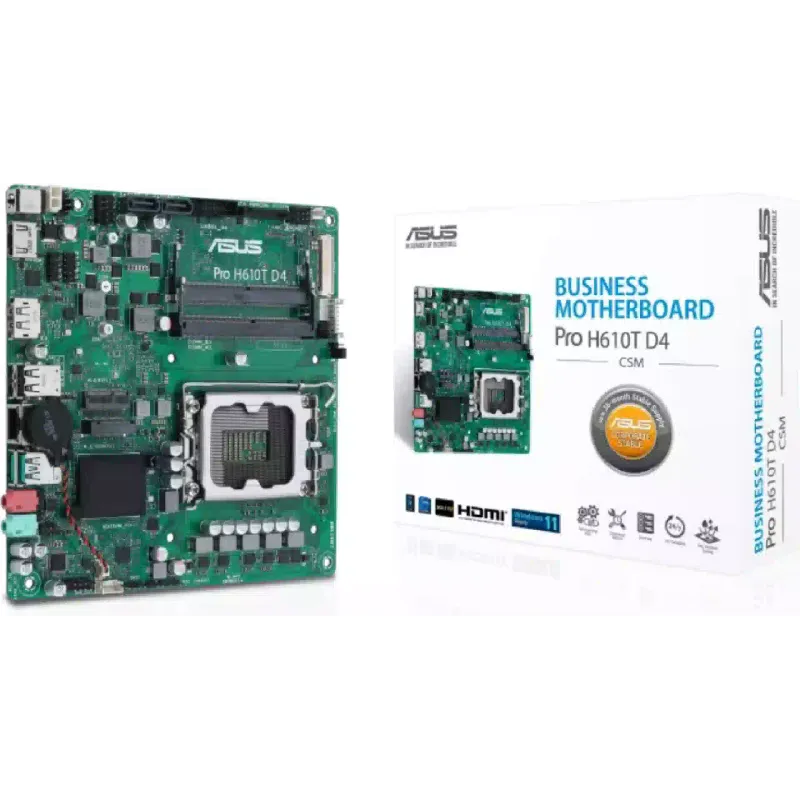 Дънна платка Asus H610T-CSM (PR0 H610T D4 CSM)