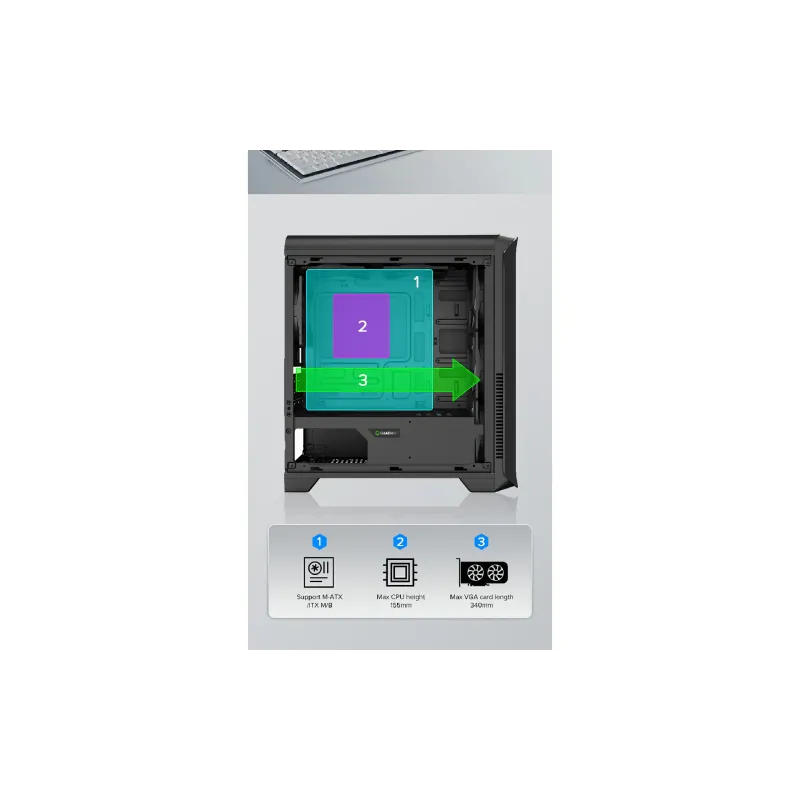 Корпус для ПК Gamemax  (H602-BK)