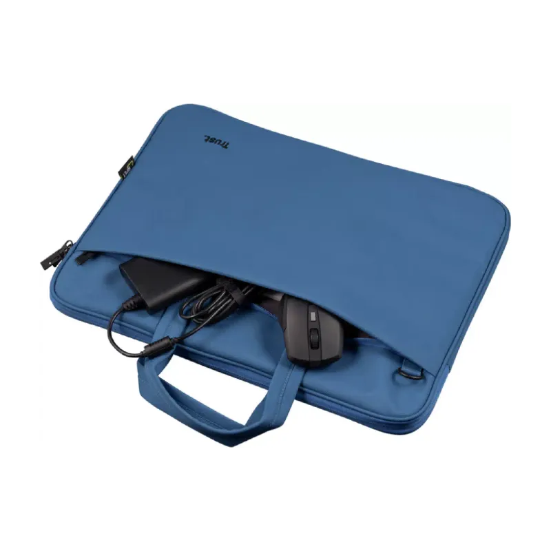 Bolsa para laptop Trust Bologna Slim Laptop Bag, Blue (24448)