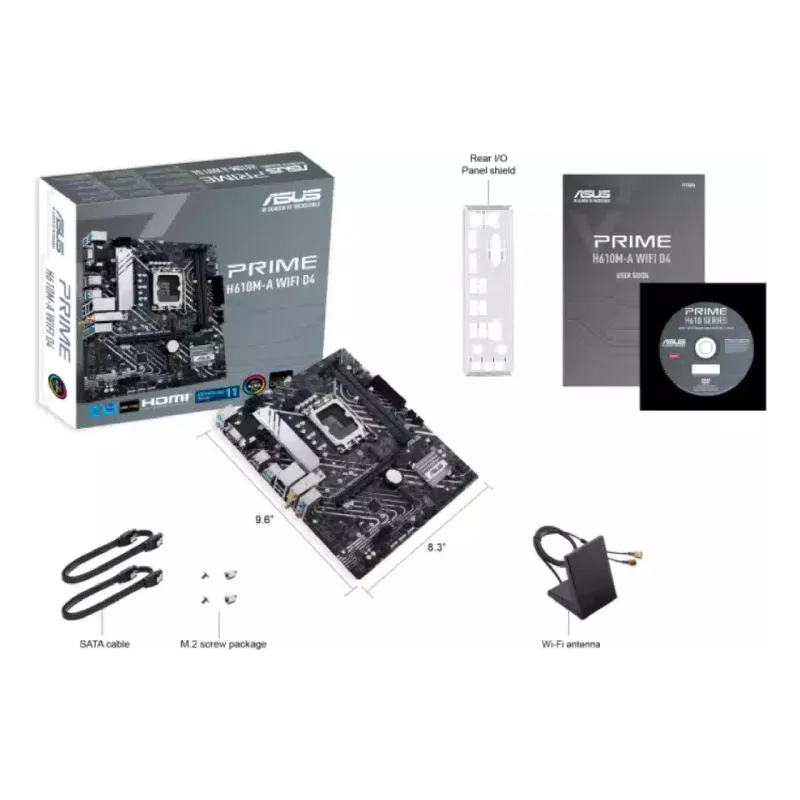 Материнська плата Asus Prime H610M-A (PRIME H610M A D4 WIFI), s1700