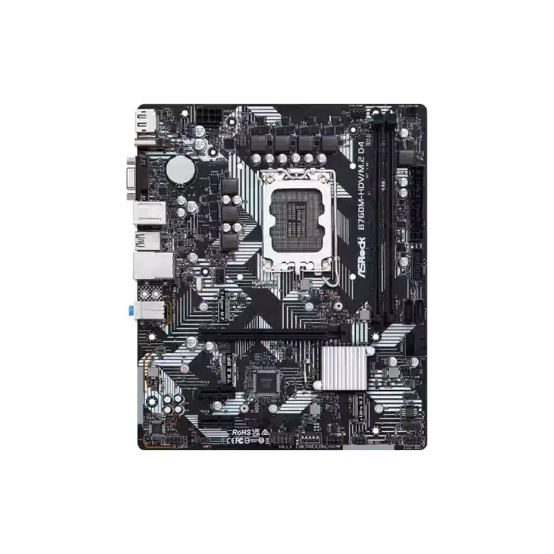 Материнська плата ASRock  (B760M_HDV/M.2_D4)