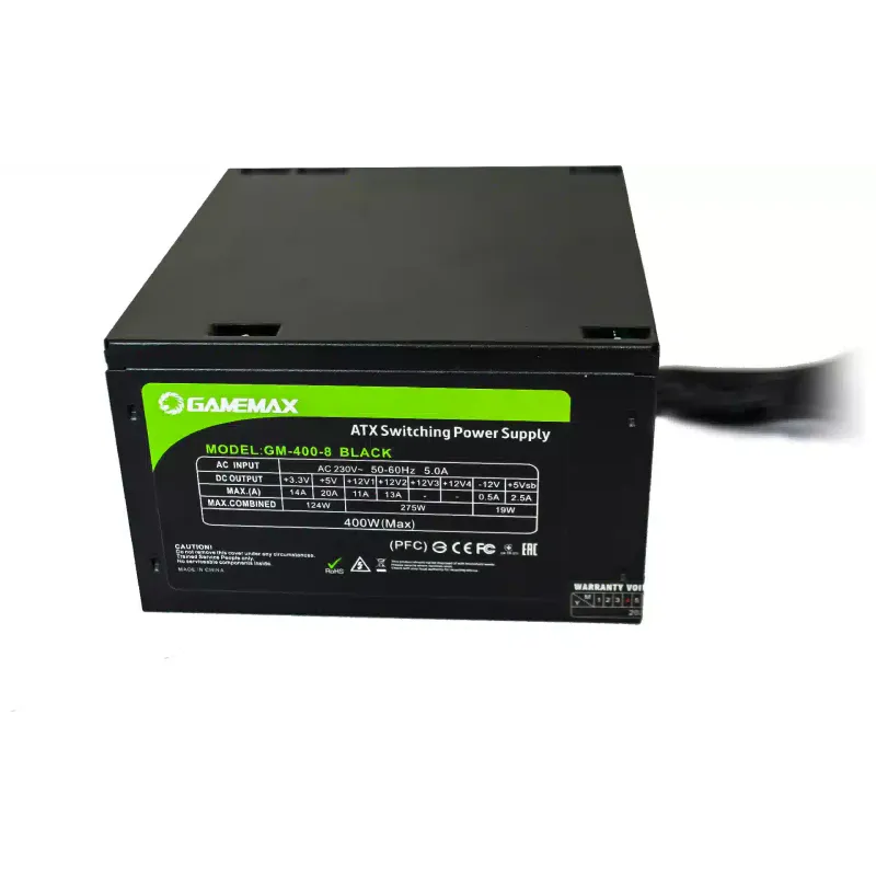 Блок живлення Gamemax  Black (GM-400-8CM-Black)