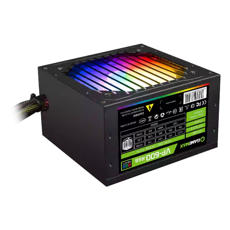 وحدة الطاقة Gamemax (VP-600-RGB)