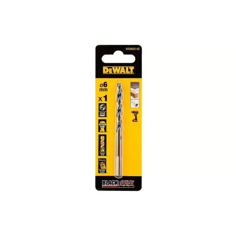 Fém fúró DeWALT, Black (DT20522)