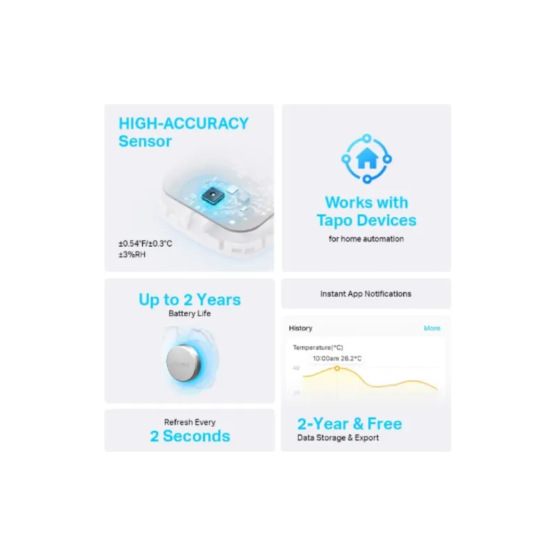 Temperature and humidity sensor TP-Link (Tapo T310), smart