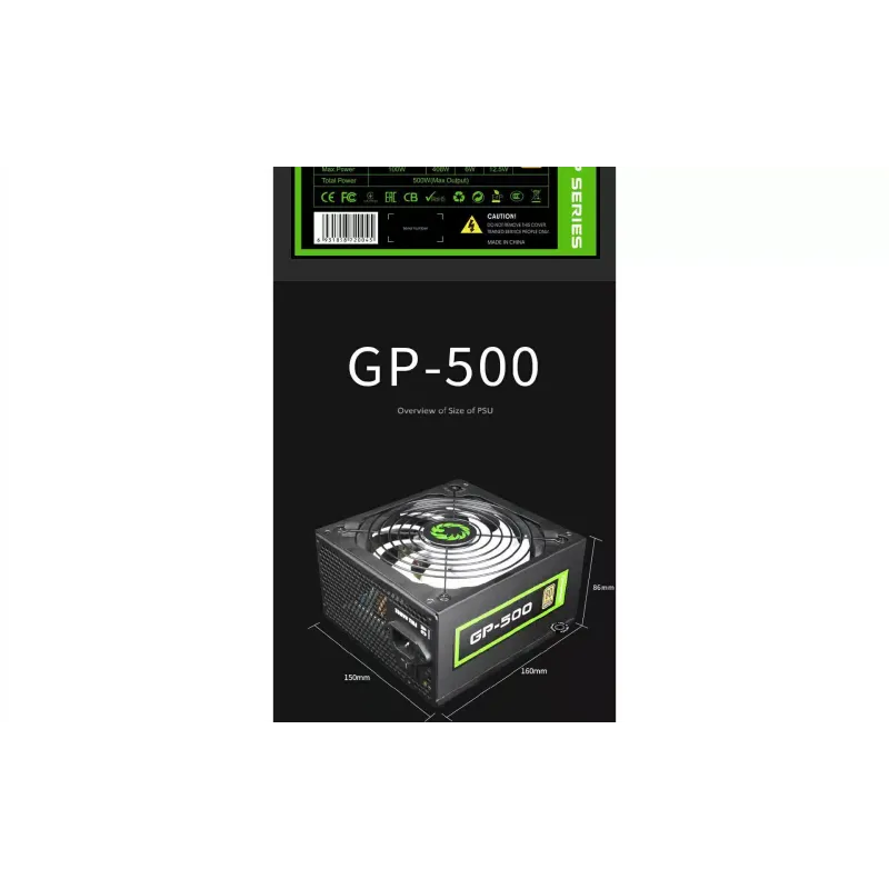 unidade de potência Gamemax, Black (GP-500)