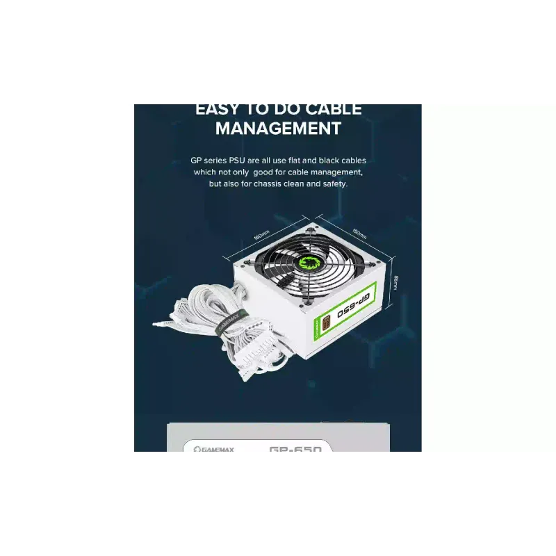 Блок живлення Gamemax  (GP-650-White)
