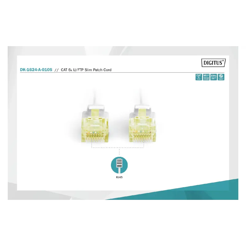 Патч-корд Digitus  Gray (DK-1624-A-010S)