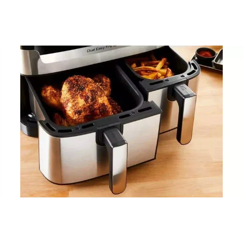 Multi-Backofen Tefal Dual Easy Fry & Grill AirFryer, Black (EY905D10)