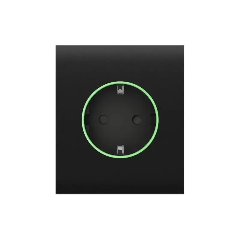 Panel central para enchufe Ajax, Black (000038778)