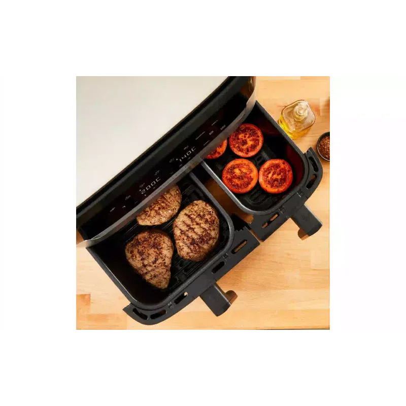 Multi-Backofen Tefal Dual Easy Fry & Grill AirFryer, Black (EY905D10)