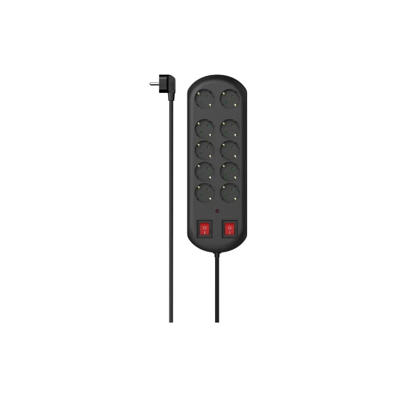 10-fach Steckdosenleiste Hama, Black (00223164)
