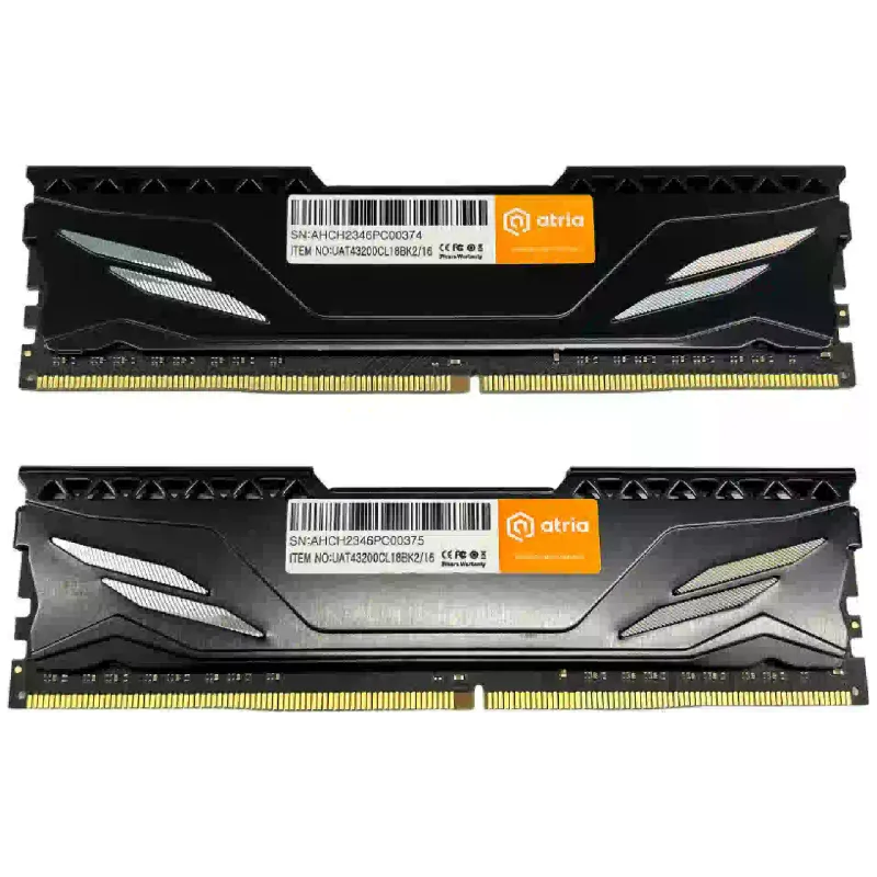 Memoria para PC Atria, Black (UAT43200CL18BK2/16)