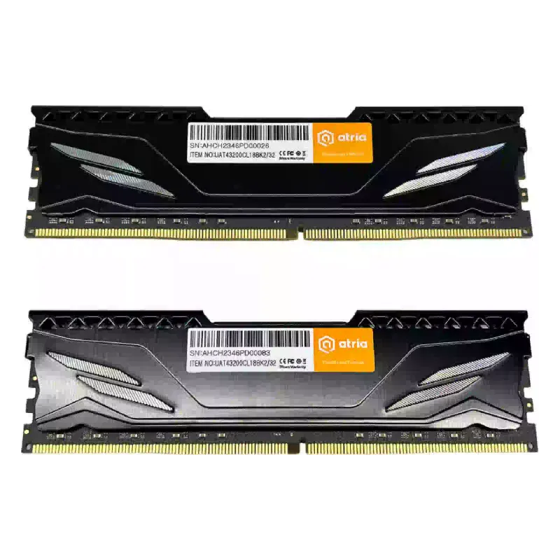 ذاكرة للكمبيوتر الشخصي Atria, Black (UAT43200CL18BK2/32)
