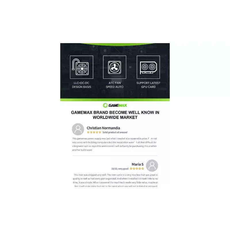 وحدة الطاقة Gamemax (GX-750Mod)