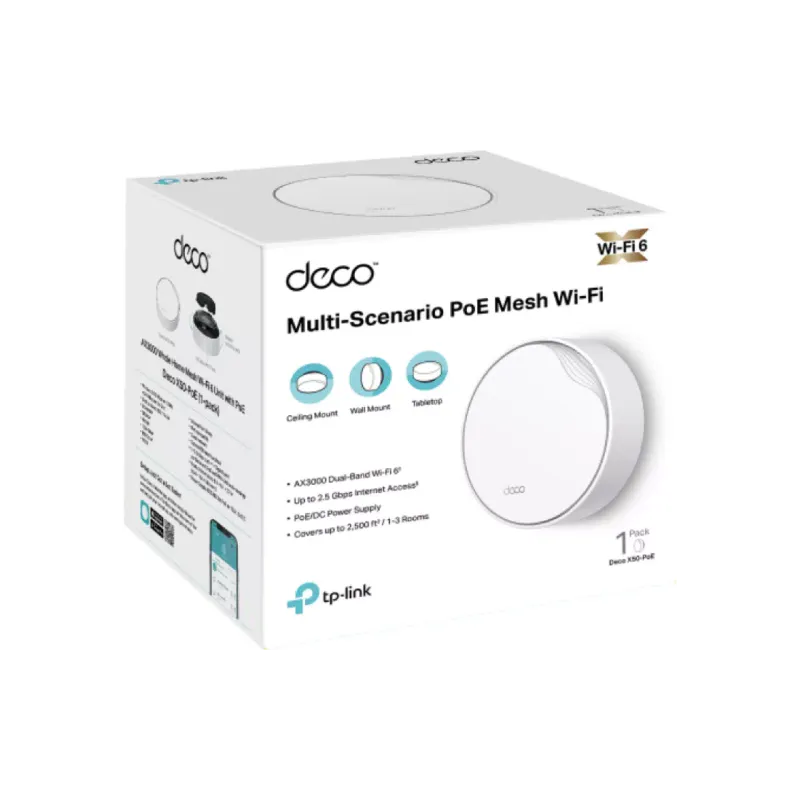 Usmerjevalnik TP-Link X50 (Deco X50 PoE 1 pack)