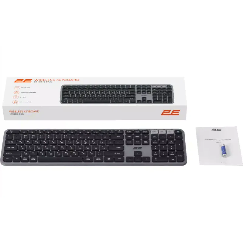 Membrane keyboard 2E  Black (2E-KS240WG_UA)