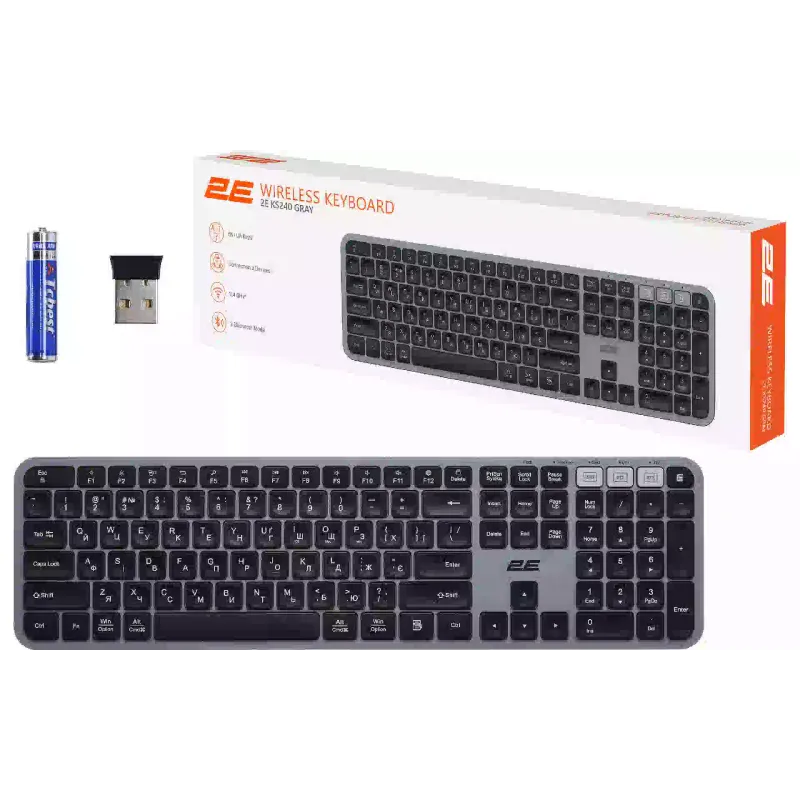 Membrane keyboard 2E  Black (2E-KS240WG_UA)