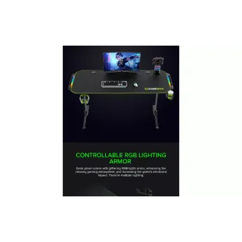Computertisch Gamemax, Black (D140-Carbon-RGB)