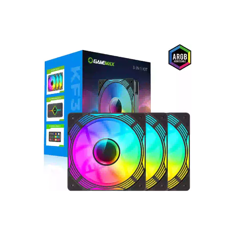 مروحة العلبة Gamemax (KF300-BK)