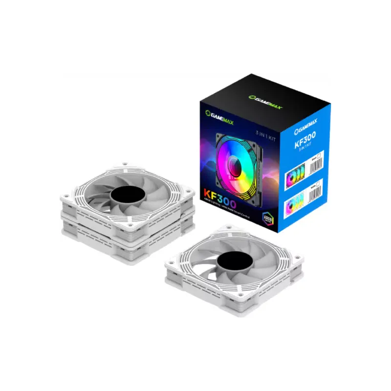 Корпусный вентилятор Gamemax  (KF300-WH)