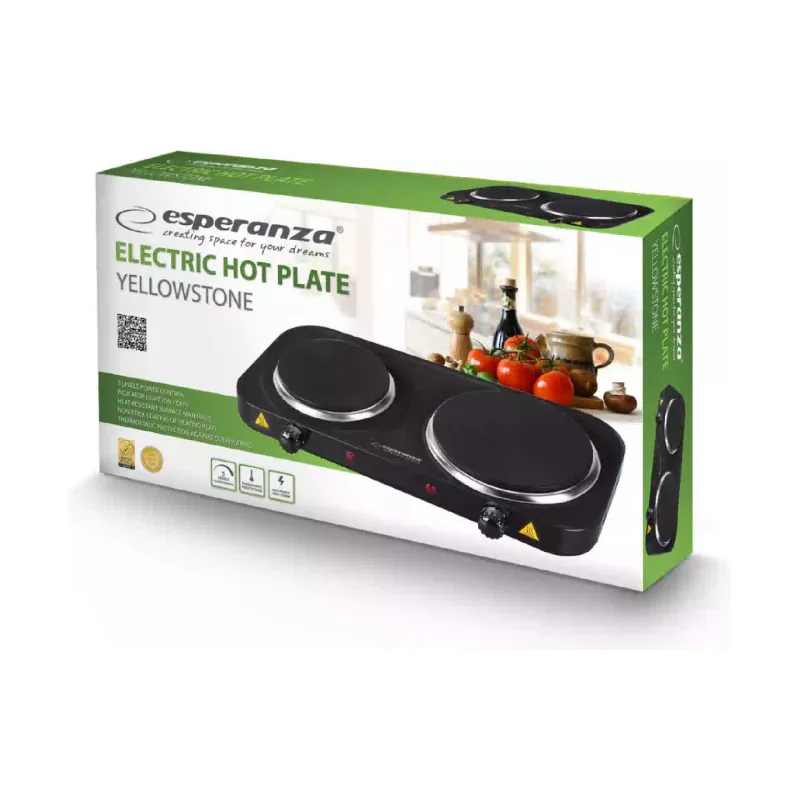 Električni štedilnik Esperanza, Black (EKH007K)