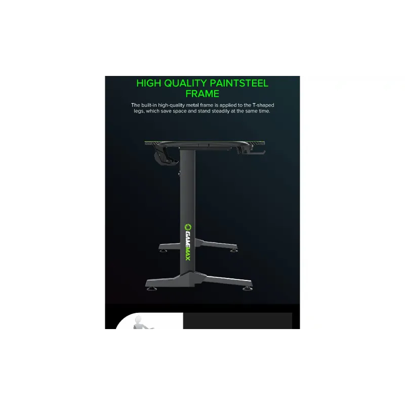 Компютърно бюро Gamemax, Black (D140 Carbon-RGB)