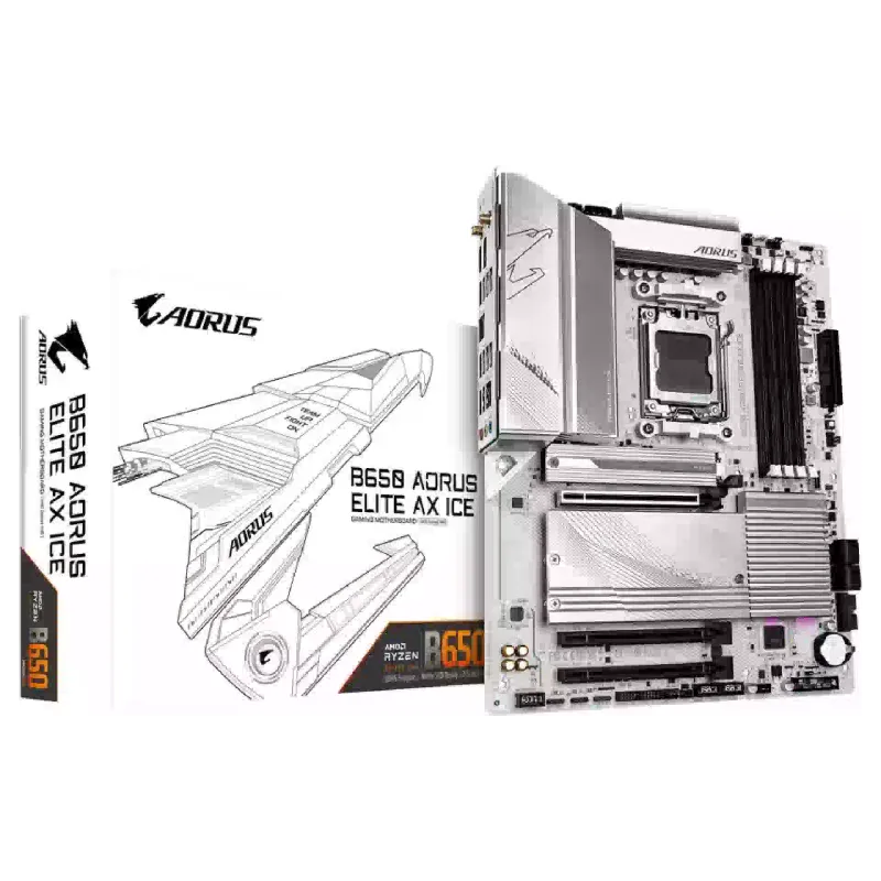 Placa madre Gigabyte Aorus Elite B650, Ice (B650 AORUS ELITE AX ICE)