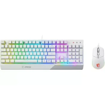Billentyűzet + Egér MSI Vigor GK30 Combo, White (S11-04UA302-CLA)