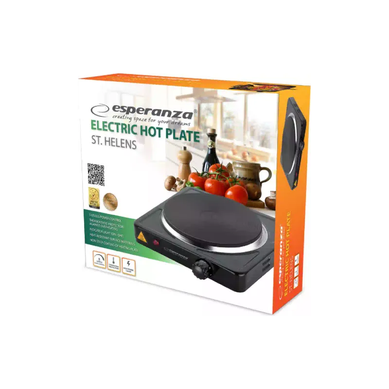 Electric stove Esperanza (EKH003K), 1000 W