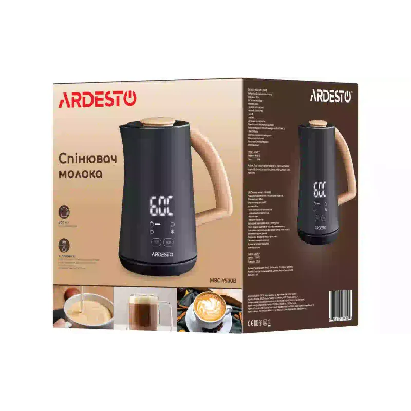 مخفوق الحليب Ardesto, Black (MBC-Y500B)